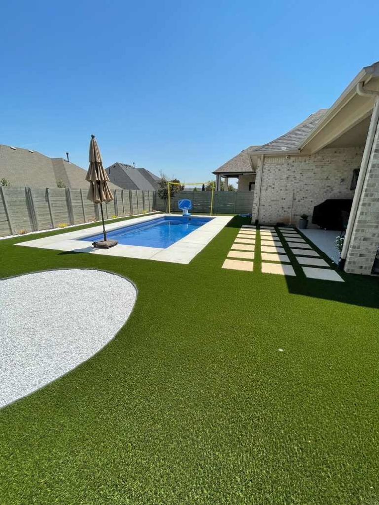 Artificial Grass Installation by Allegiance Turf Allen Texas